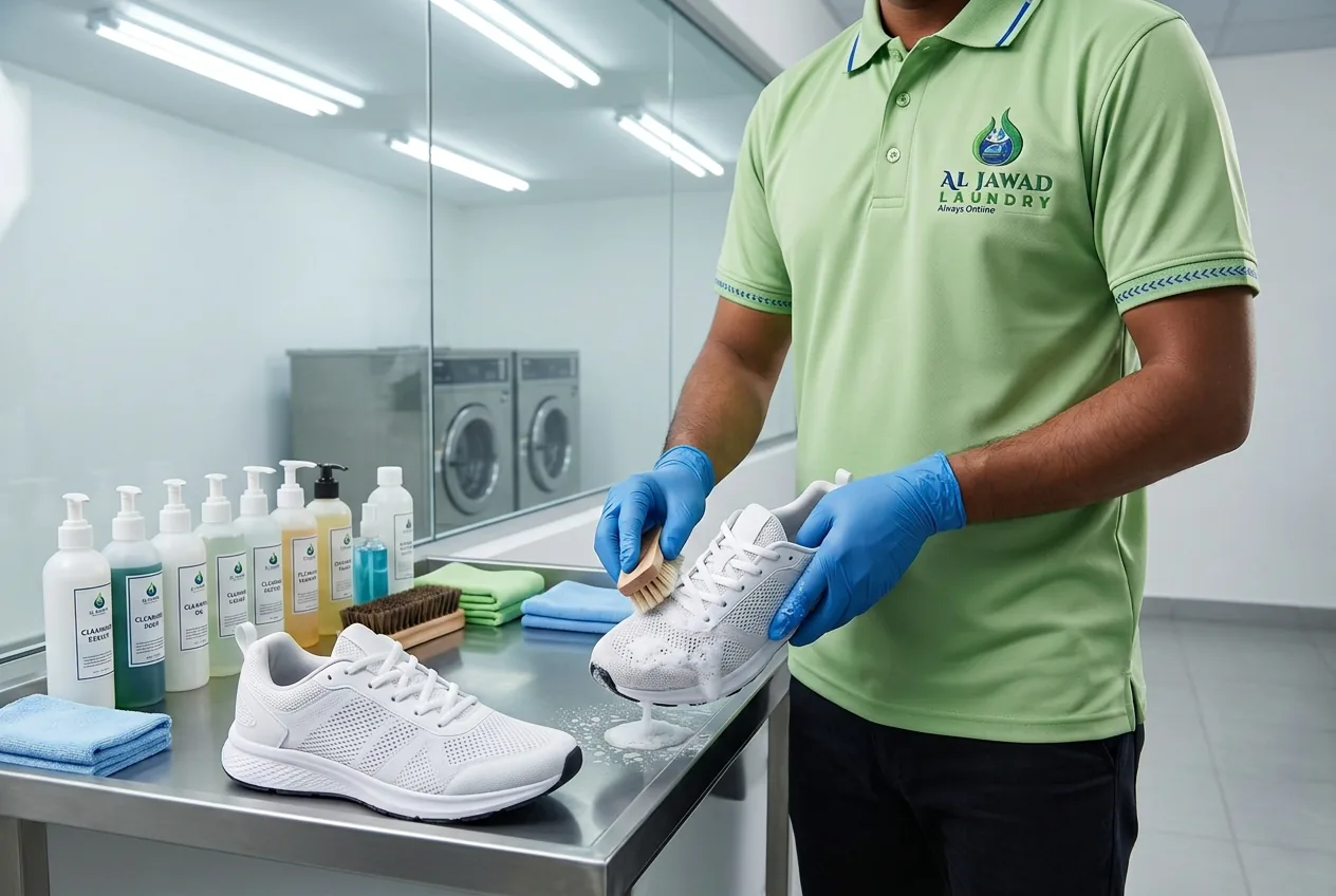 Cleaning white trainers by hand